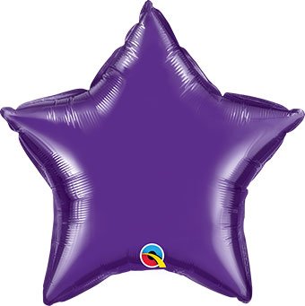 20" Quartz Purple Star Foil Balloon