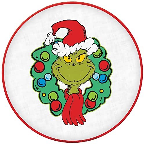 Traditional Grinch Plastic Platter - 14"