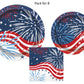 Patriotic Fireworks 4th of July Party Supplies Pack | Patriotic Fireworks Plates | Patriotic Fireworks Napkins | Patriotic Plates | Patriotic Napkins