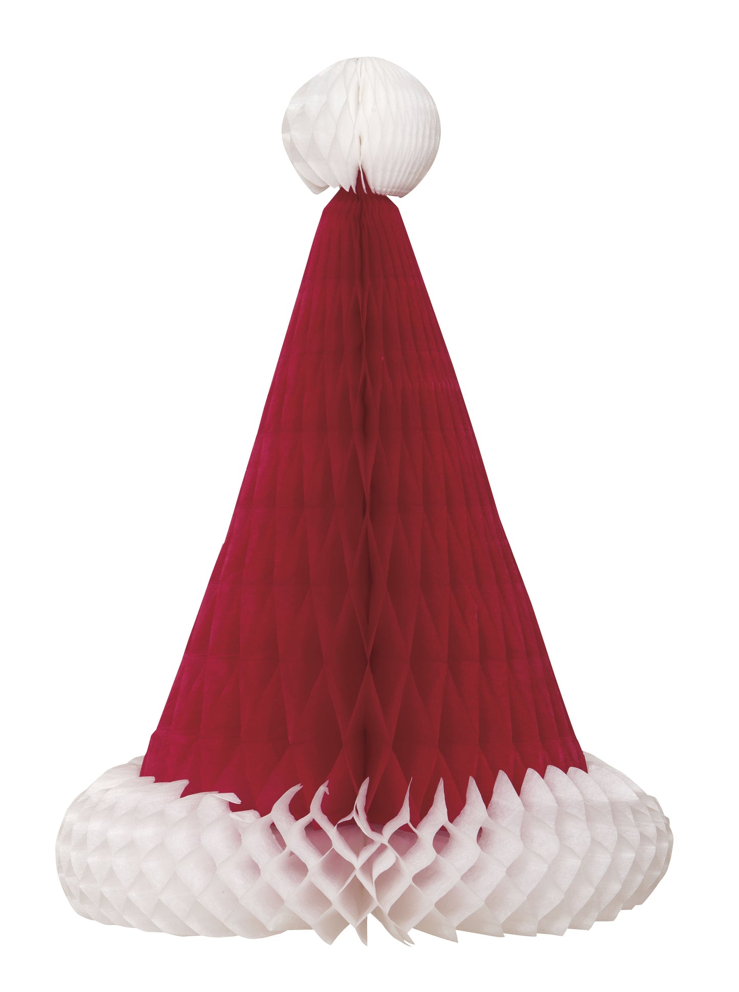 Santa Hat Honeycomb Centerpiece-  12"