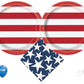 Stars and Stripes Patriotic 4th of July Party Supplies Pack | Stars and Stripes Plates | Stars and Stripes Napkins | Patriotic Plates | Patriotic Napkins