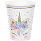 Unicorn Baby 9oz Paper Cups - 8 Pack