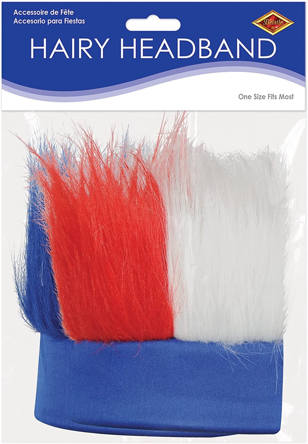 Red, White, & Blue Patriotic Hairy Headband