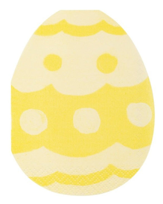 Classic Easter Egg Shaped Napkins - 16ct