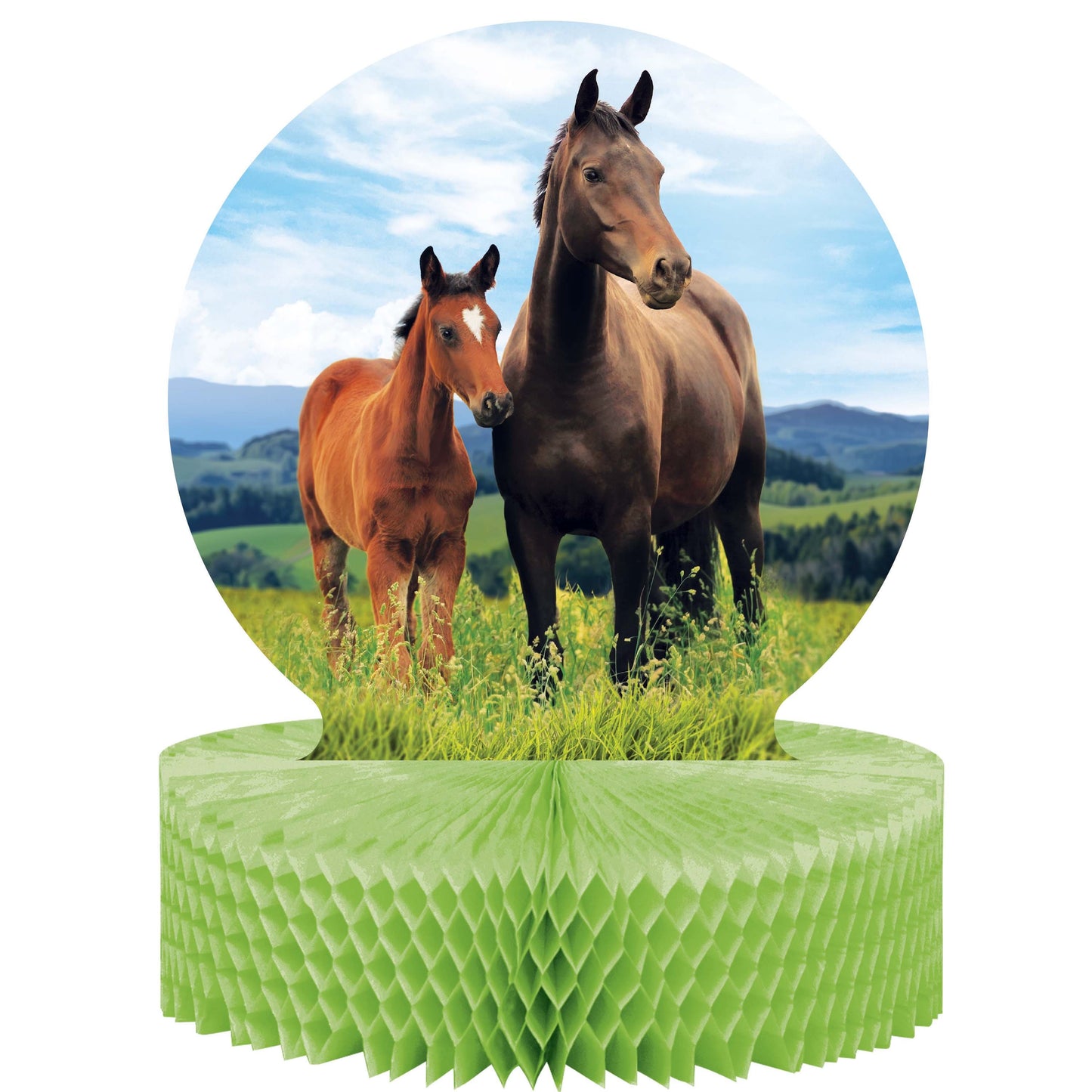 Horse and Pony Wild Horse Centerpiece - 1ct