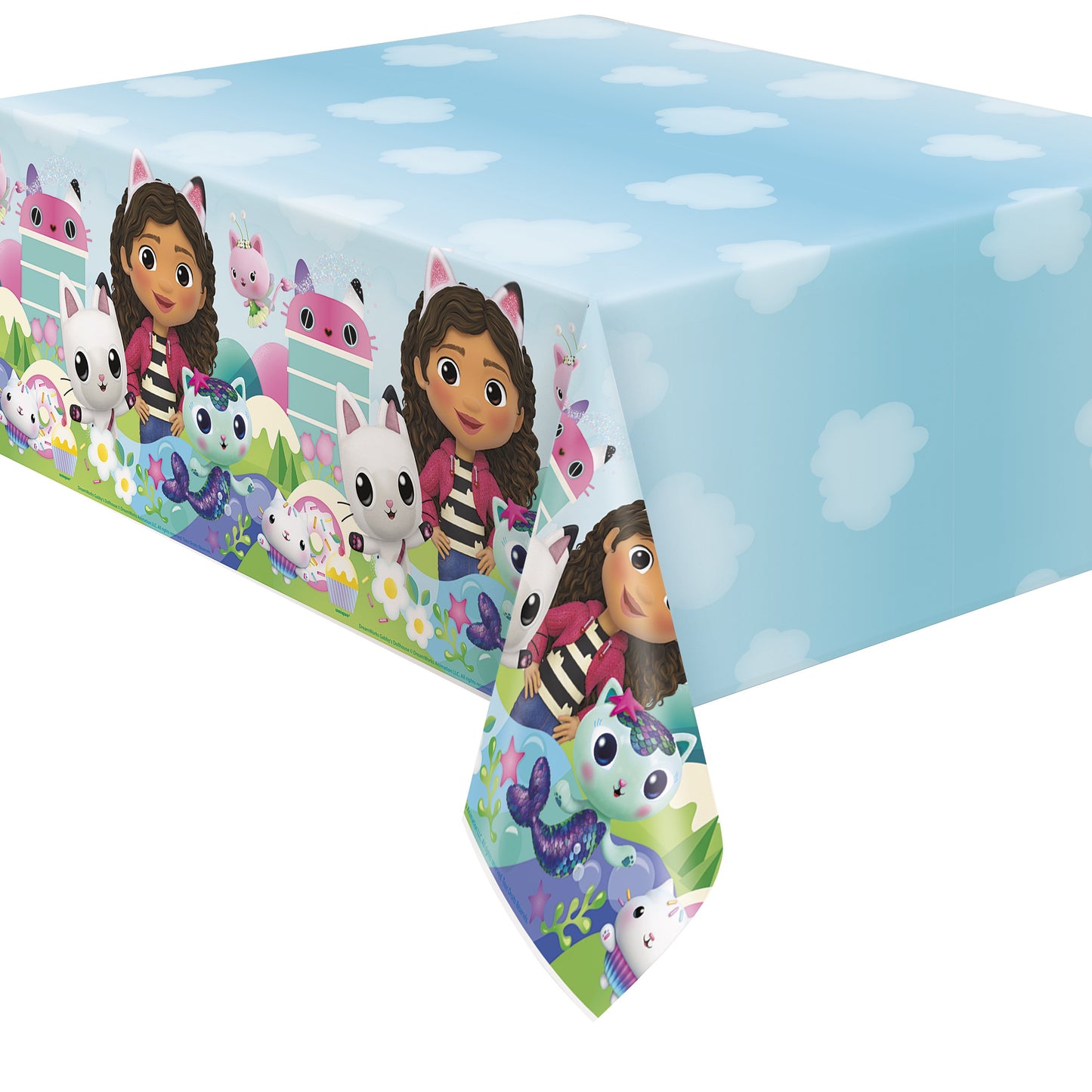 Gabby's Dollhouse Rectangular Plastic Table Cover  - 54" x 84"