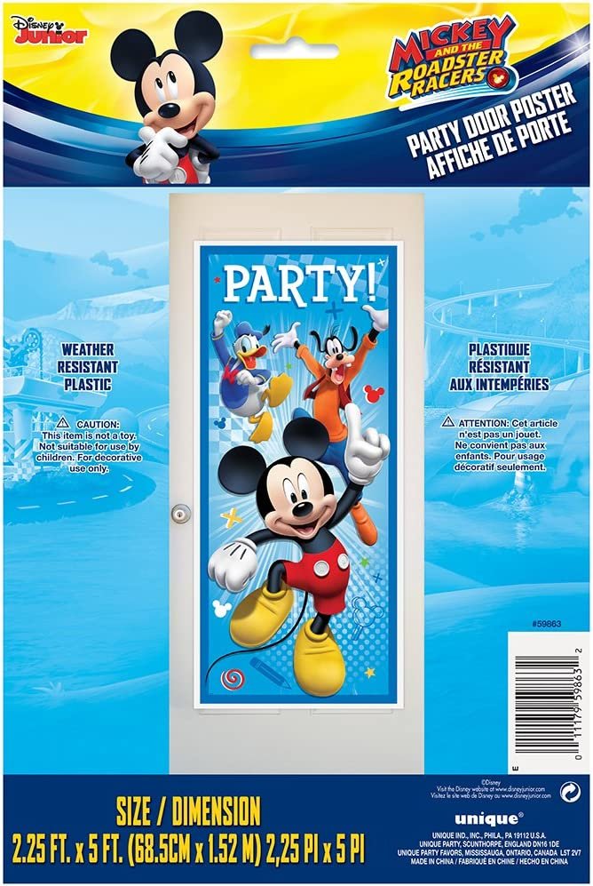 Mickey Mouse Plastic Door Poster - 60" x 27"