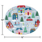 Christmas Village Oval Platters - 8ct