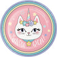 Kitty Cat Sassy Caticorn 9" Plates - 8ct