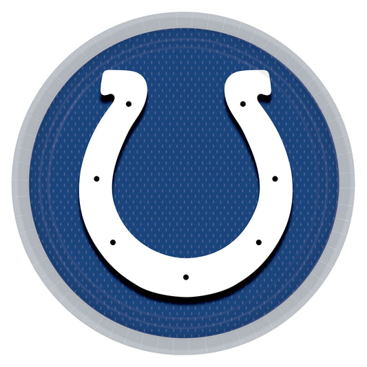 Indianapolis Colts 9" Round Plates - 8ct