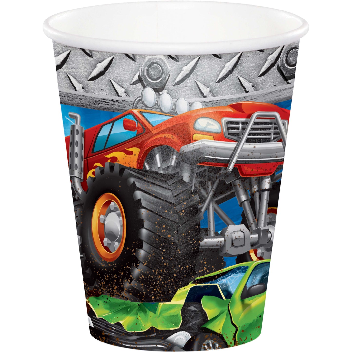 Monster Truck Rally Monster Truck Cups - 8ct