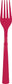 Ruby Red Solid Plastic Forks -18ct