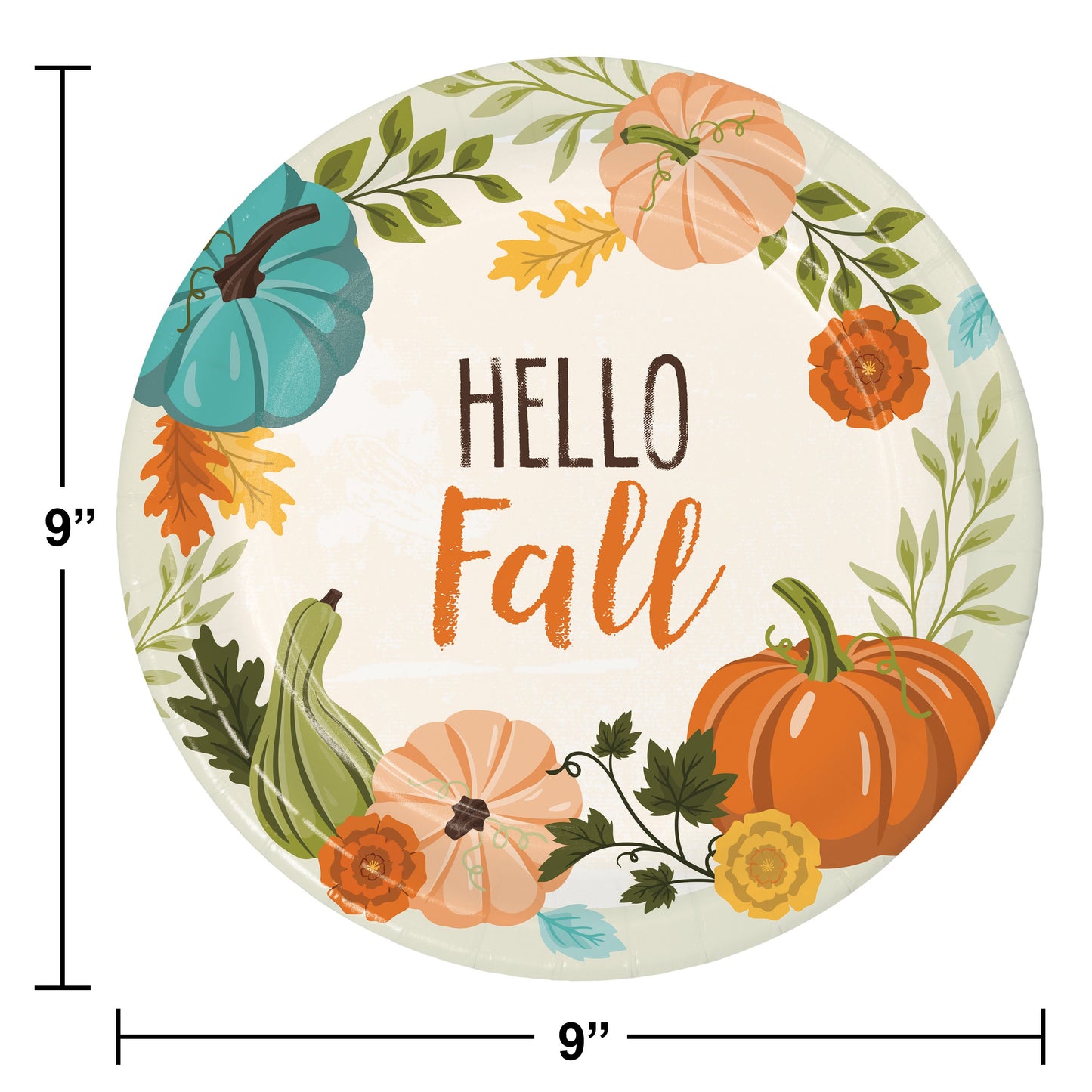 Hello Fall Dinner Plates - 8ct