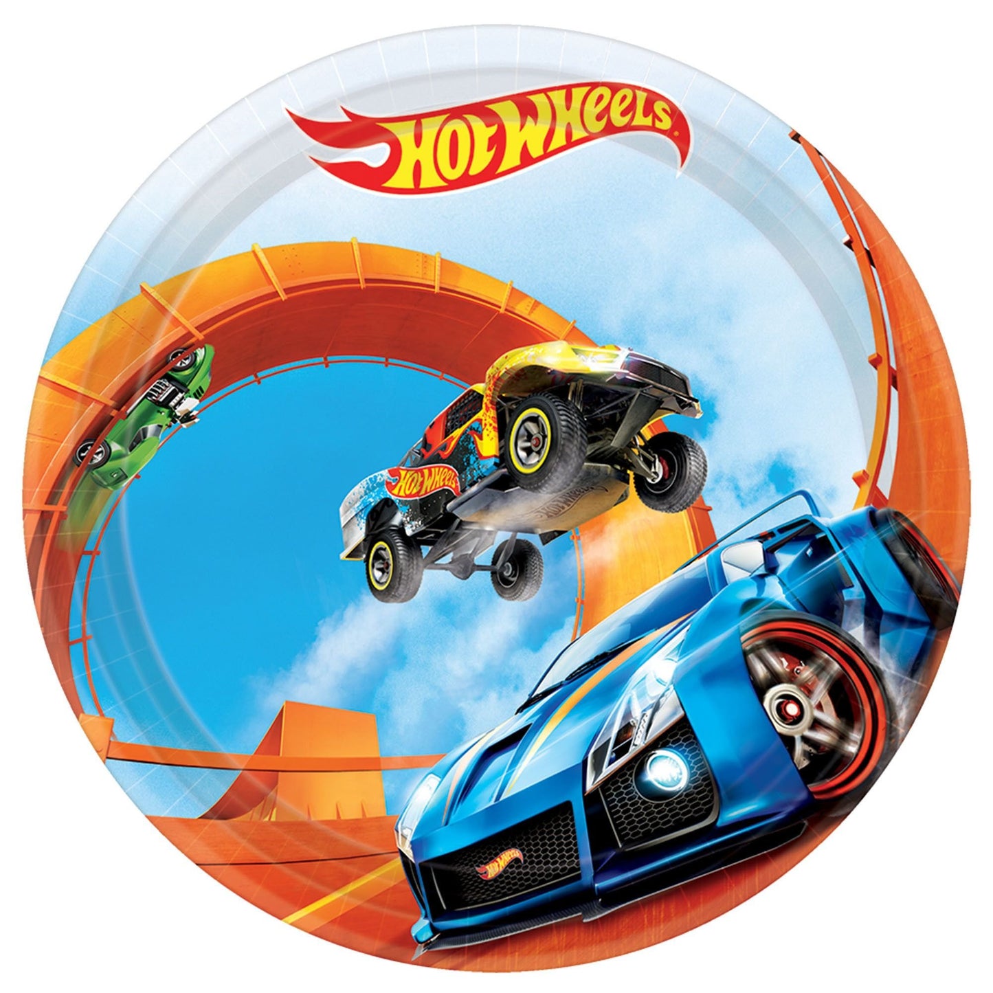 Hot Wheels Wild Racer 7" Plates - 8ct