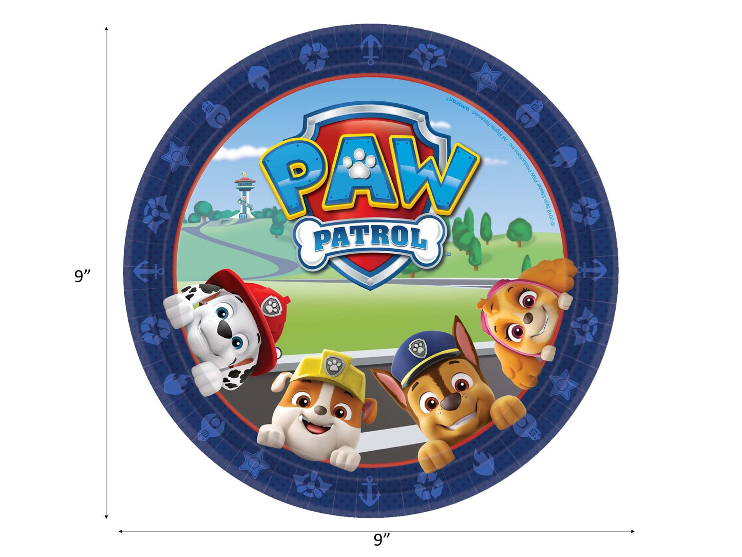 Paw Patrol 9" Plates