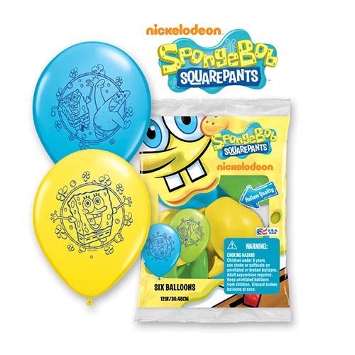 SpongeBob 12" Latex Balloons - 6ct