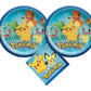 Amscan Pokémon Party Supplies Bundle with Plates and Napkins for 16 Guests