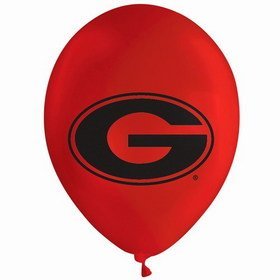 University of Georgia Bulldogs 11" Latex Balloons - 10ct