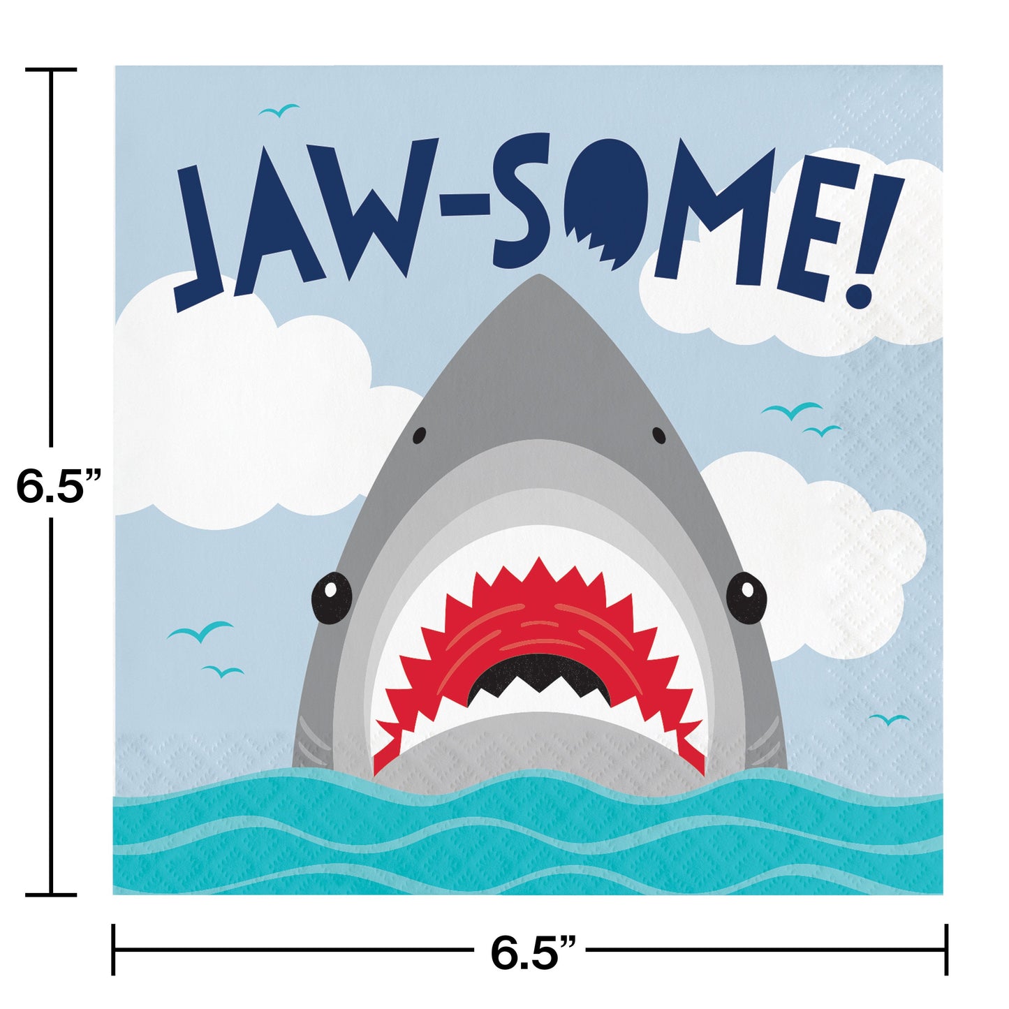 Shark Party Jaw-Some Napkins - 16ct