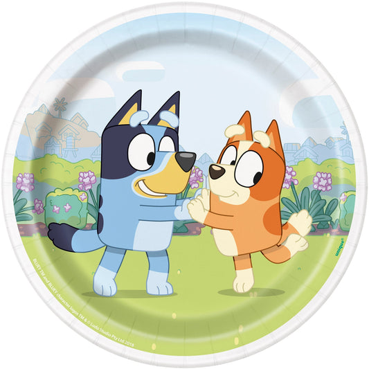 Bluey Round 7" Dessert Plates - 8ct