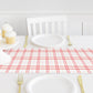 Elegant Valentine Plaid Paper Table Runner