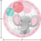 Enchanting Elephants Girl 7" Dessert Plates - 8ct