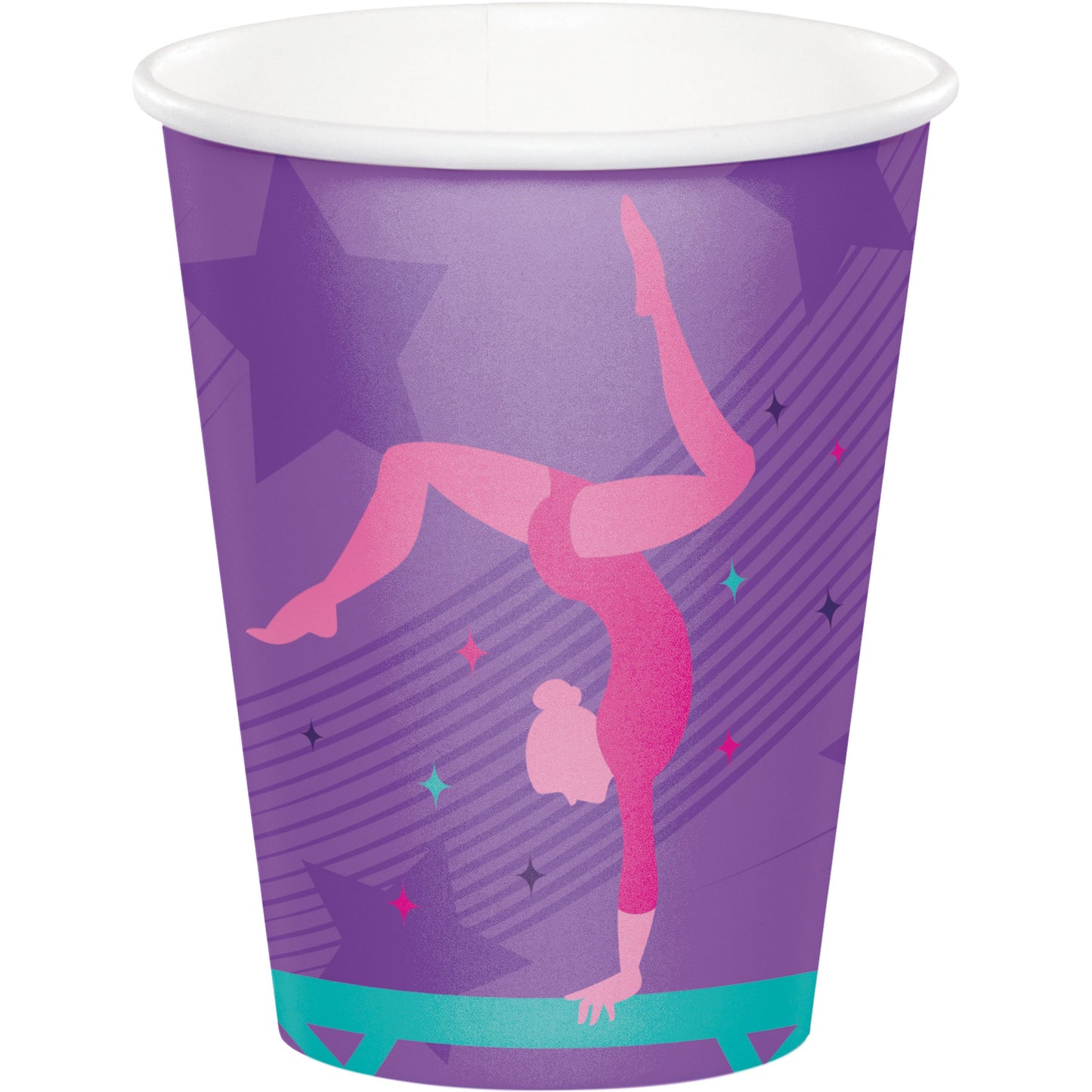 Gymnastics Party 9oz Paper Cups - 8ct