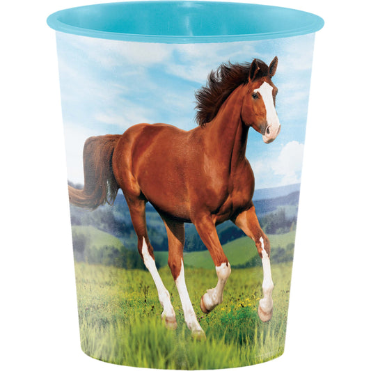 Horse and Pony Wild Horse 16 oz Plastic Cup - 1ct