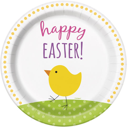 Cute Easter 9" Dinner Plates  - 8ct