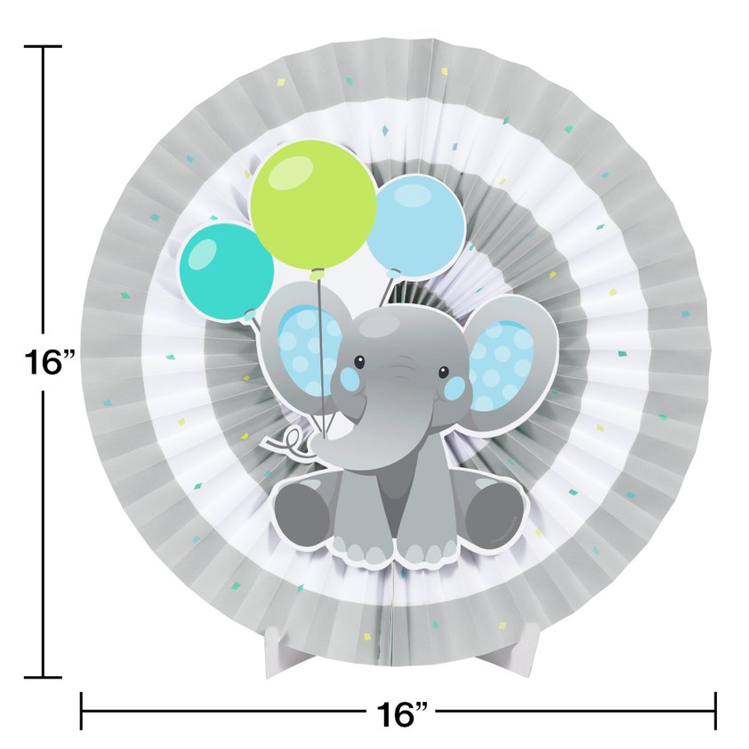 Enchanting Elephants Boy Centerpiece Decoration