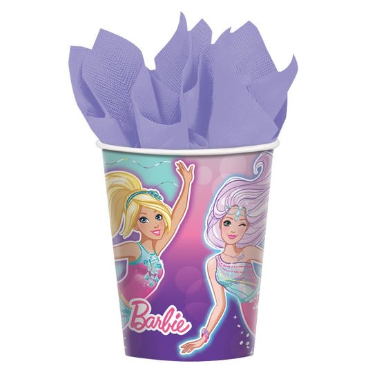 Barbie Mermaid 9oz Paper Cups - 8ct