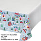 Christmas Village Paper Tablecover - 54" x 102"