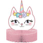 Kitty Cat Sassy Caticorn Honeycomb Table Centerpiece Decoration