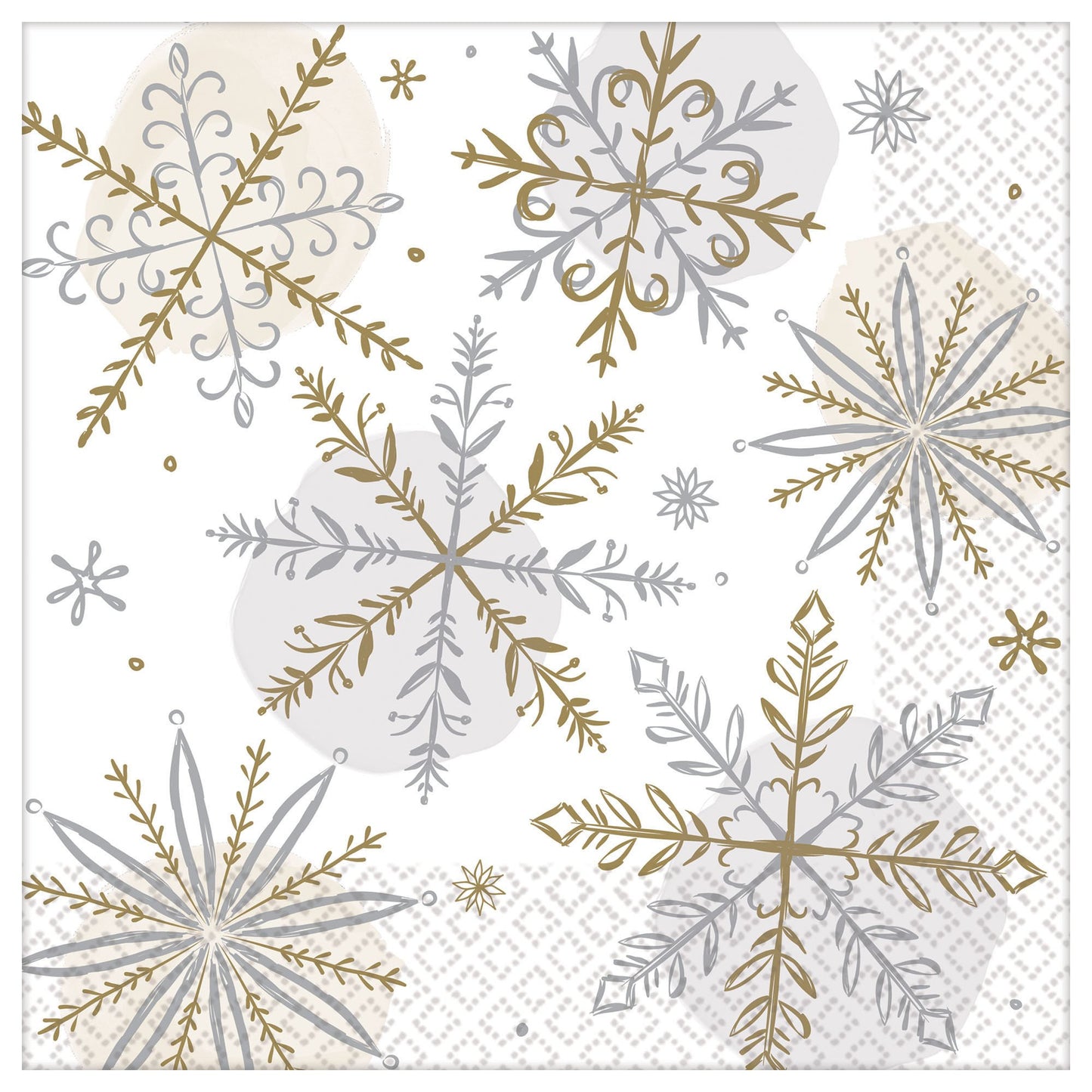 Shining Snow Dinner Napkins -16ct