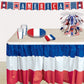 Red White & Blue Patriotic Plastic Table Skirting