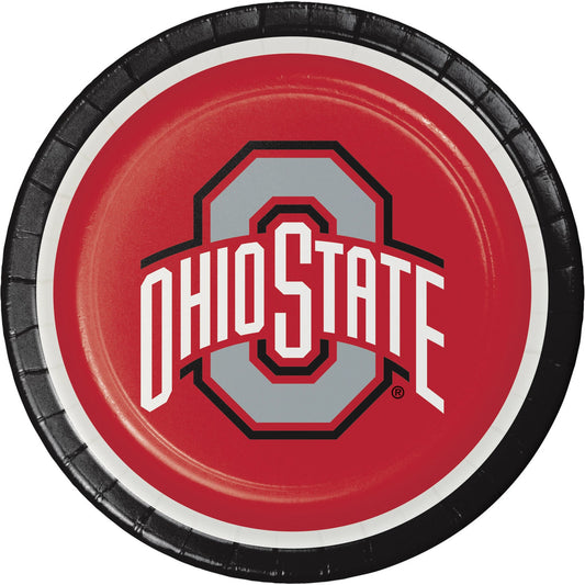 Ohio State University 9" Paper Plates - 8ct