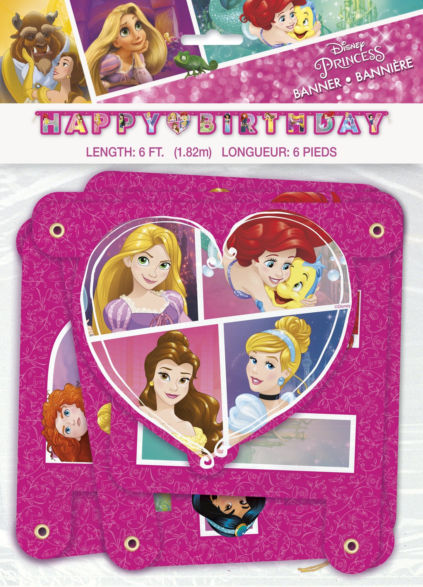 Disney Princess Dream Big Happy Birthday Banner