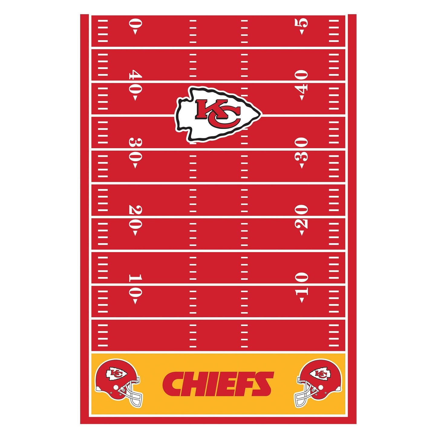 Kansas City Chiefs Plastic Table Cover - 54" x 96"