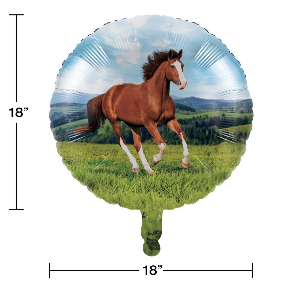 Horse and Pony Wild Horse Mylar Balloon - 1ct