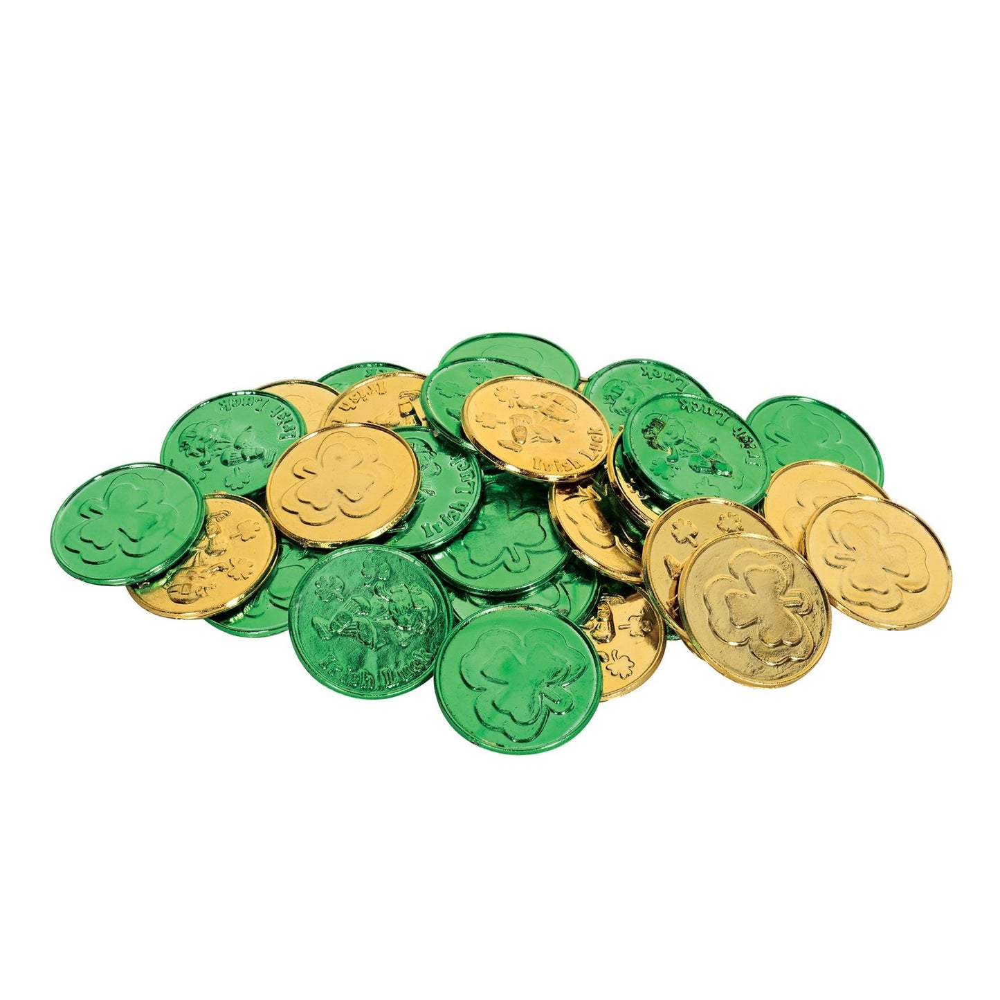 Lucky Leprechaun Plastic Coins - 40ct