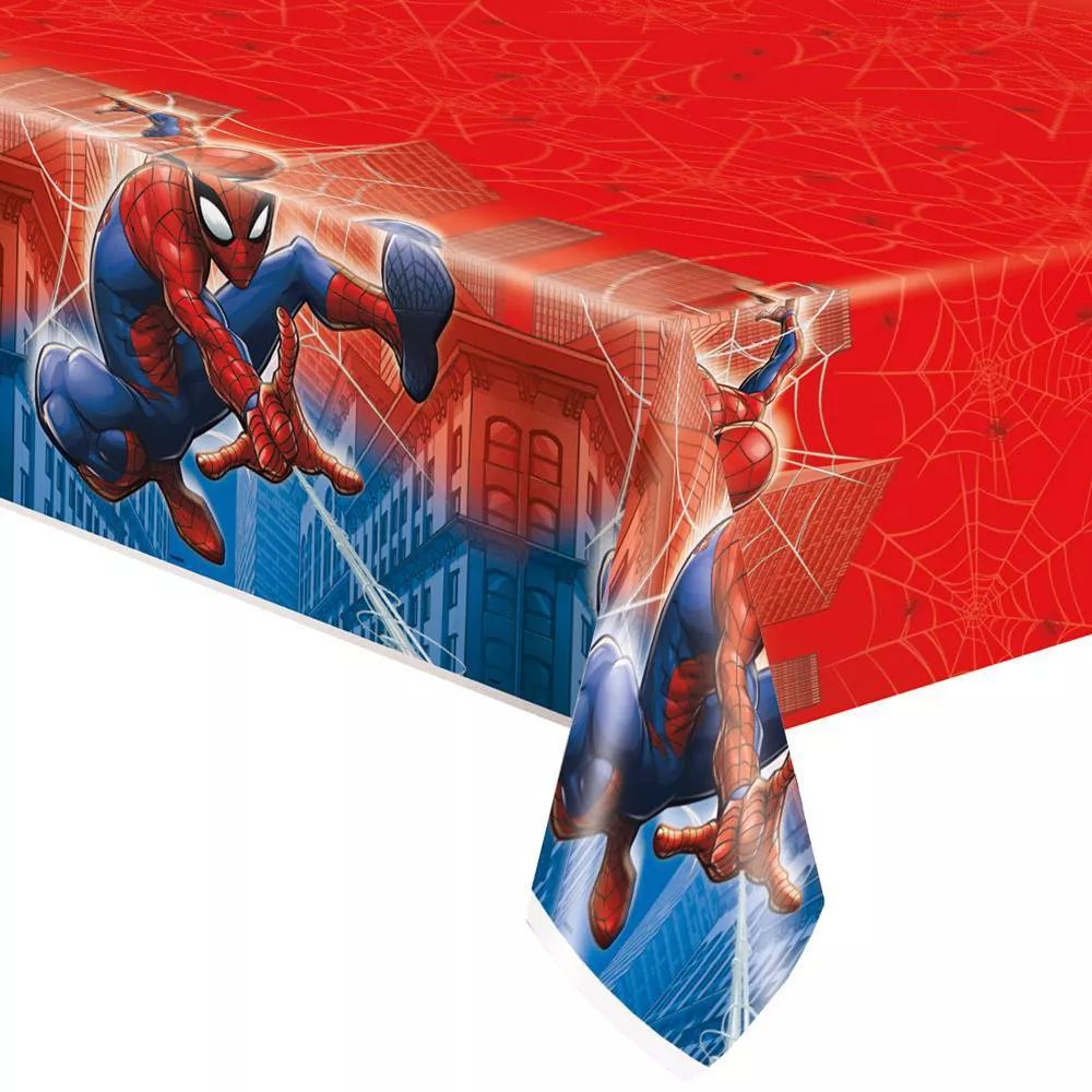 Spider-Man Rectangular Plastic Table Cover - 54" x 84"