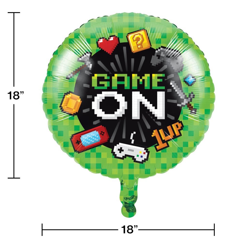 Gaming Party Video Game Party Mylar Balloon - 1ct