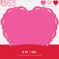 Elegant Valentine Assorted Heart Shaped Lace Edge Paper Placemats  - 8ct