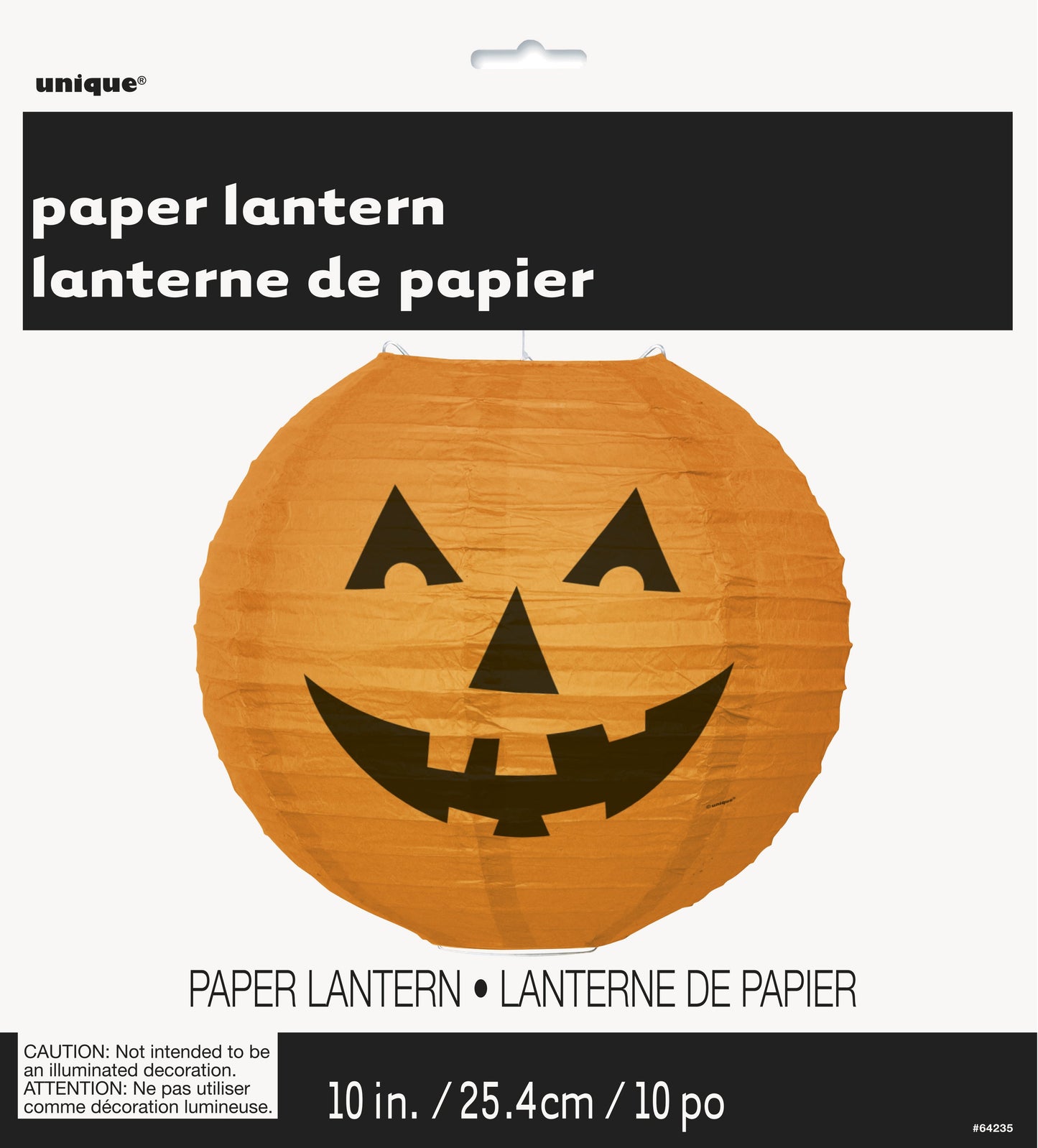 Pumpkin 10" Round Paper Lantern