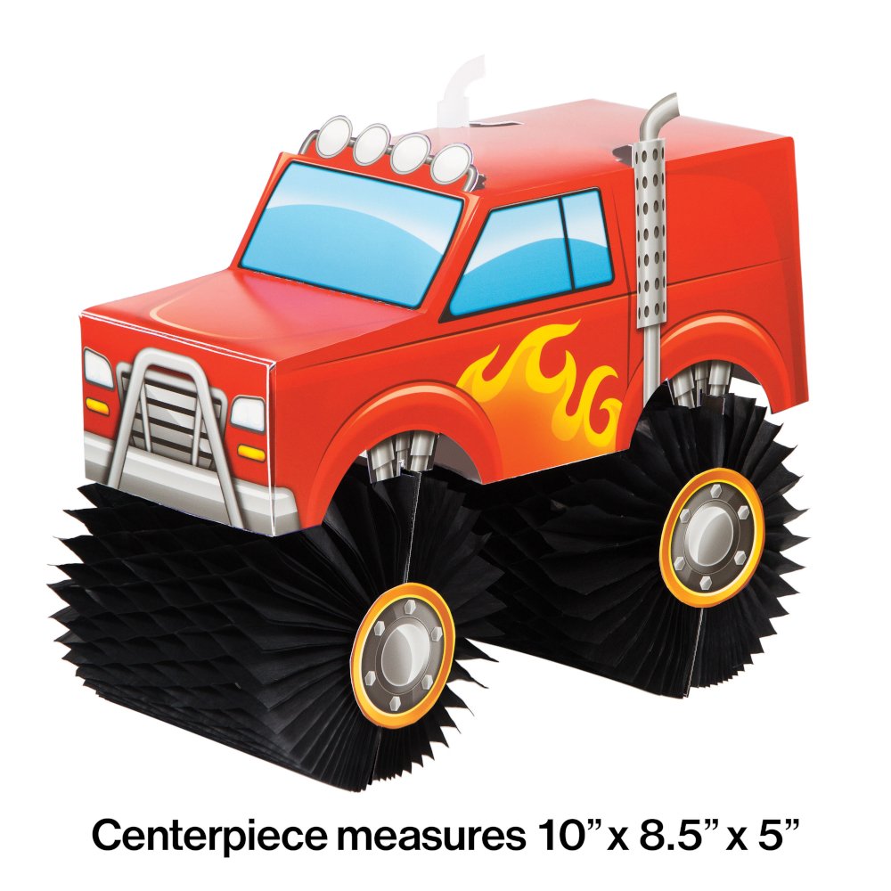 Monster Truck Rally Monster Truck Centerpiece - 1ct