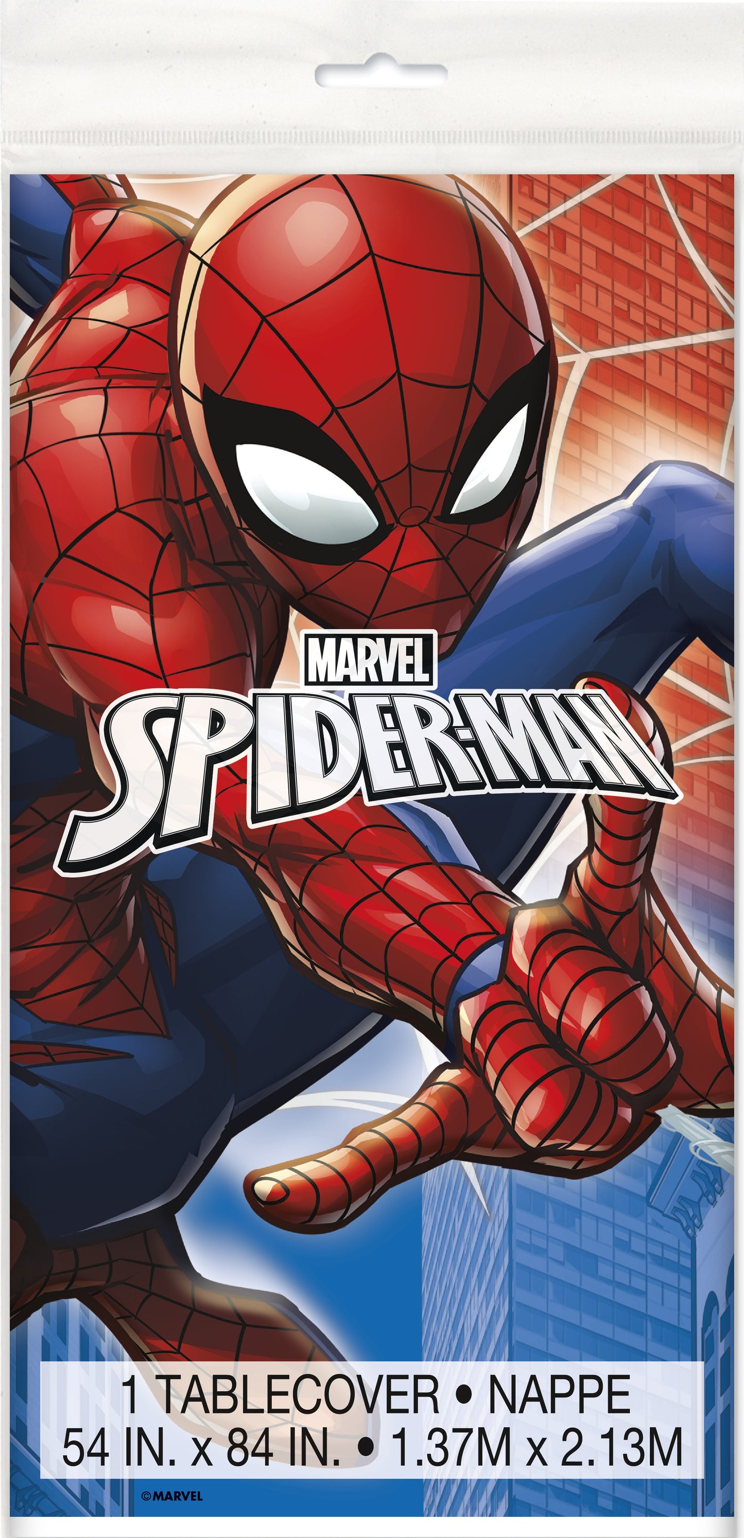 Spider-Man Rectangular Plastic Table Cover - 54" x 84"