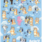 Bluey Sticker Sheet Favors - 92 Stickers