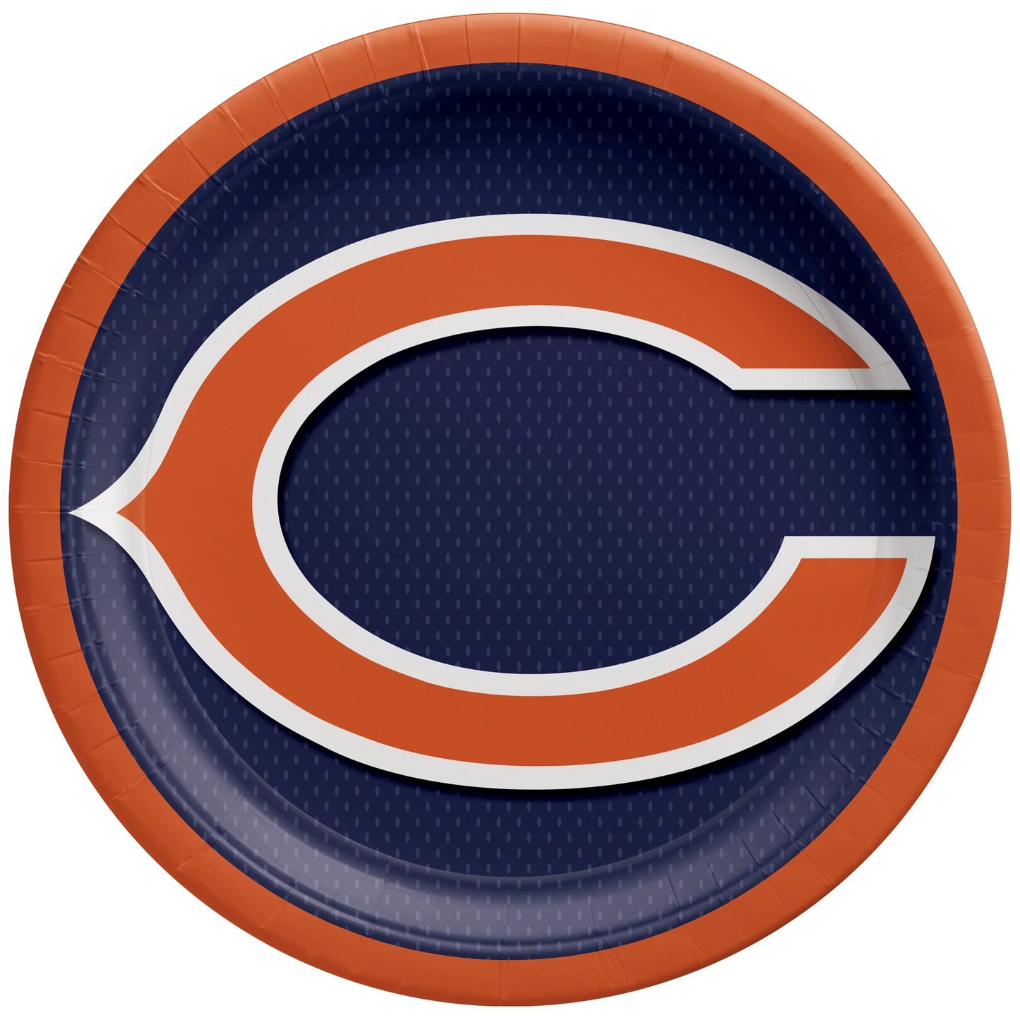 Chicago Bears 9" Round Plates - 8ct