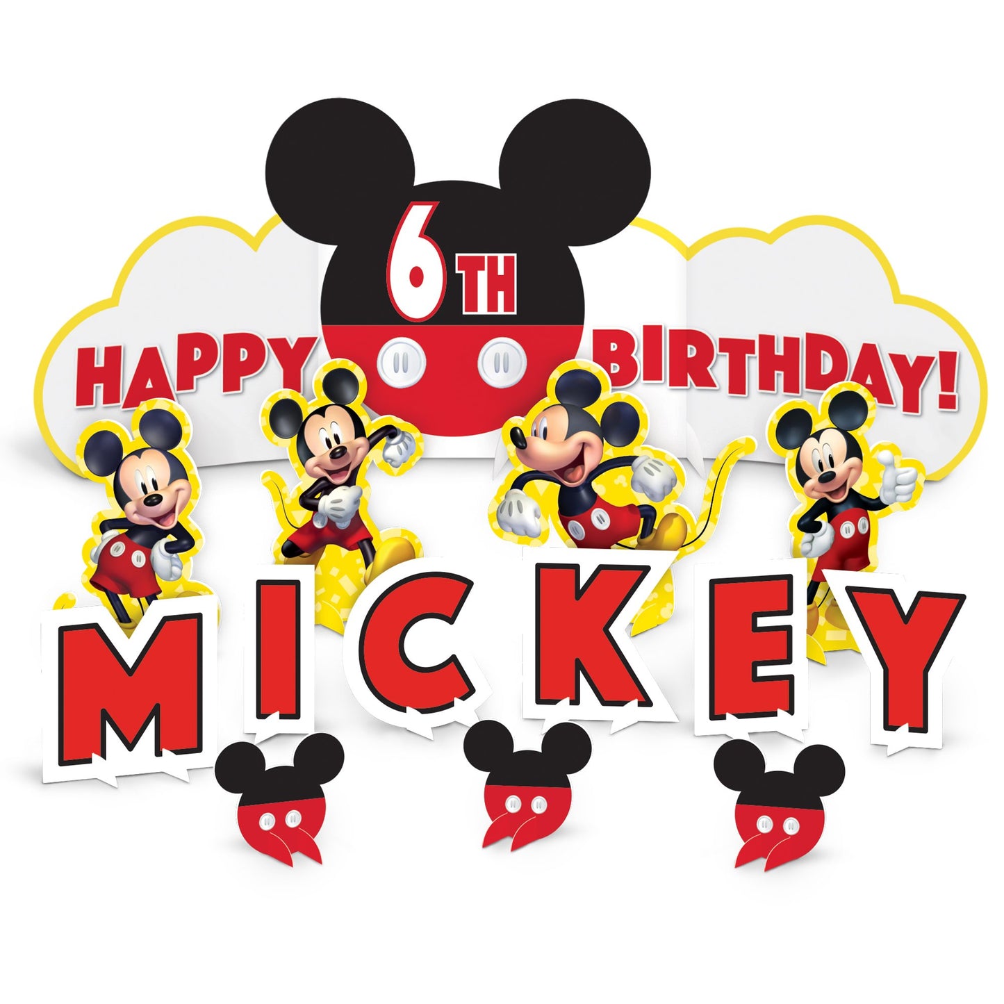 Mickey Mouse Table Centerpiece Decoration Kit - 1ct