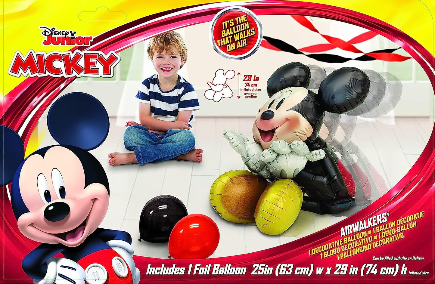 Mickey Mouse 29" Airwalkers Foil Balloon